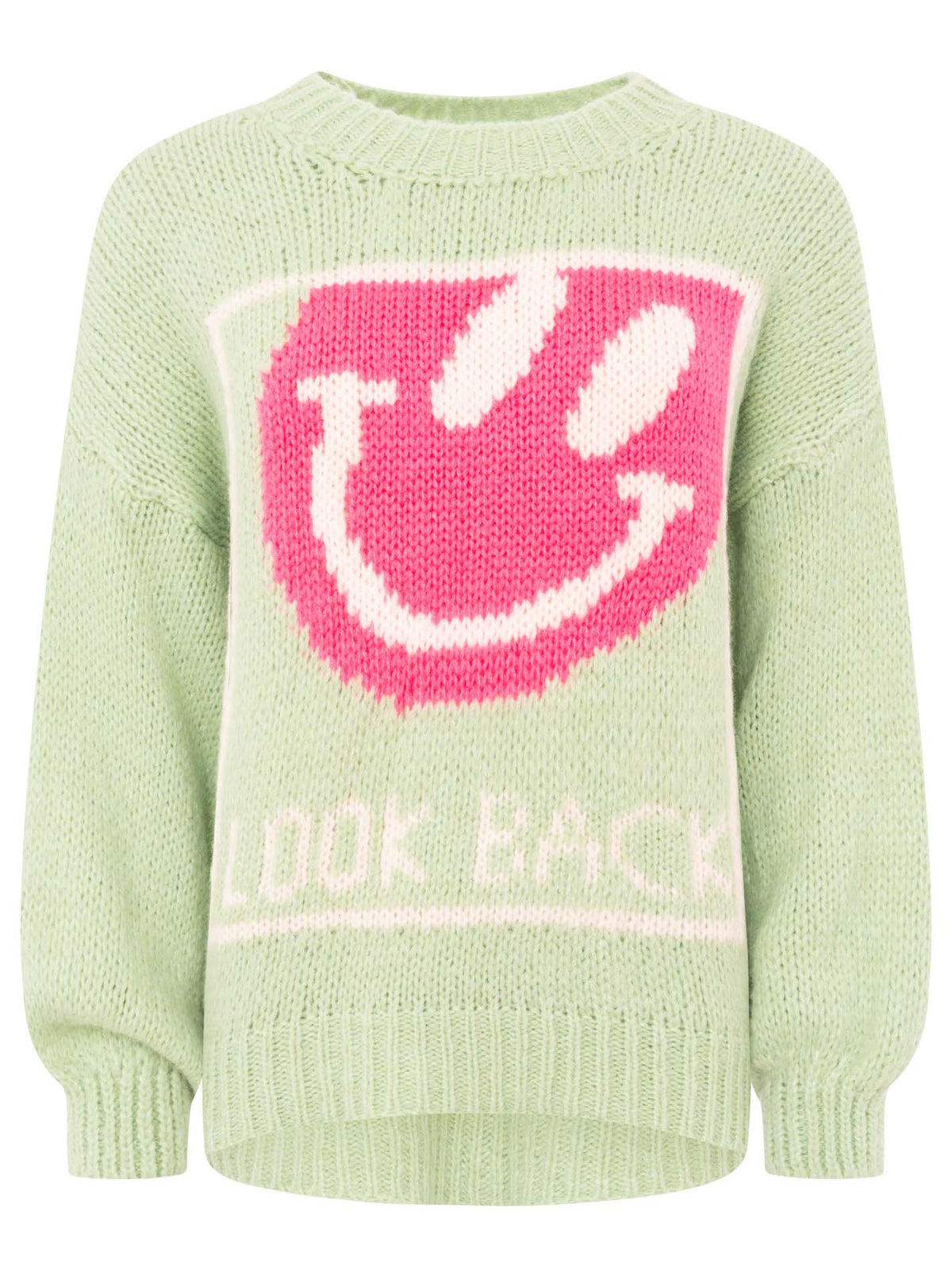 Zwillingsherz Pullover Smiley - Mint