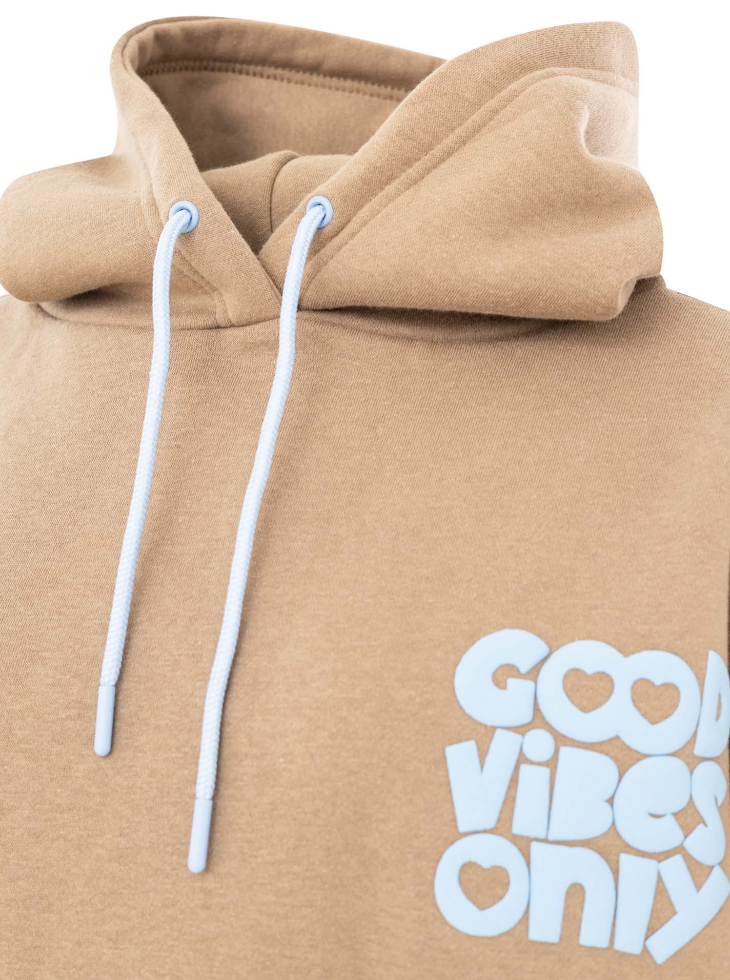 Zwillingsherz - Hoodie "Good Vibes Only" - Beige
