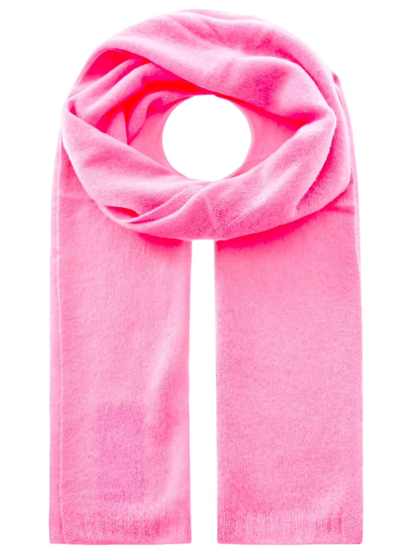 Zwillingsherz 100% Cashmere/Kaschmir Schal - Bubblegumpink