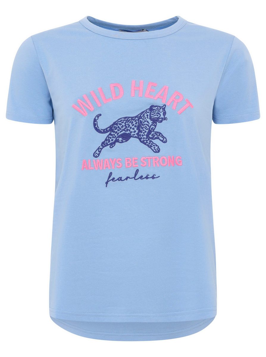 Zwillingsherz T-Shirt "Wild Heart" - Blau