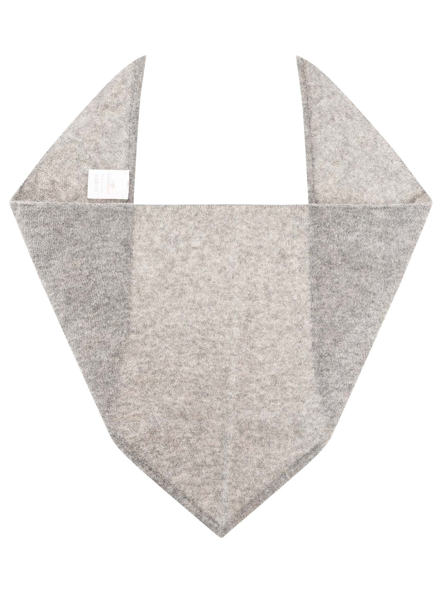 Zwillingsherz Kaschmir Halstuch/Nicktuch (100% Cashmere) - Mittelgrau