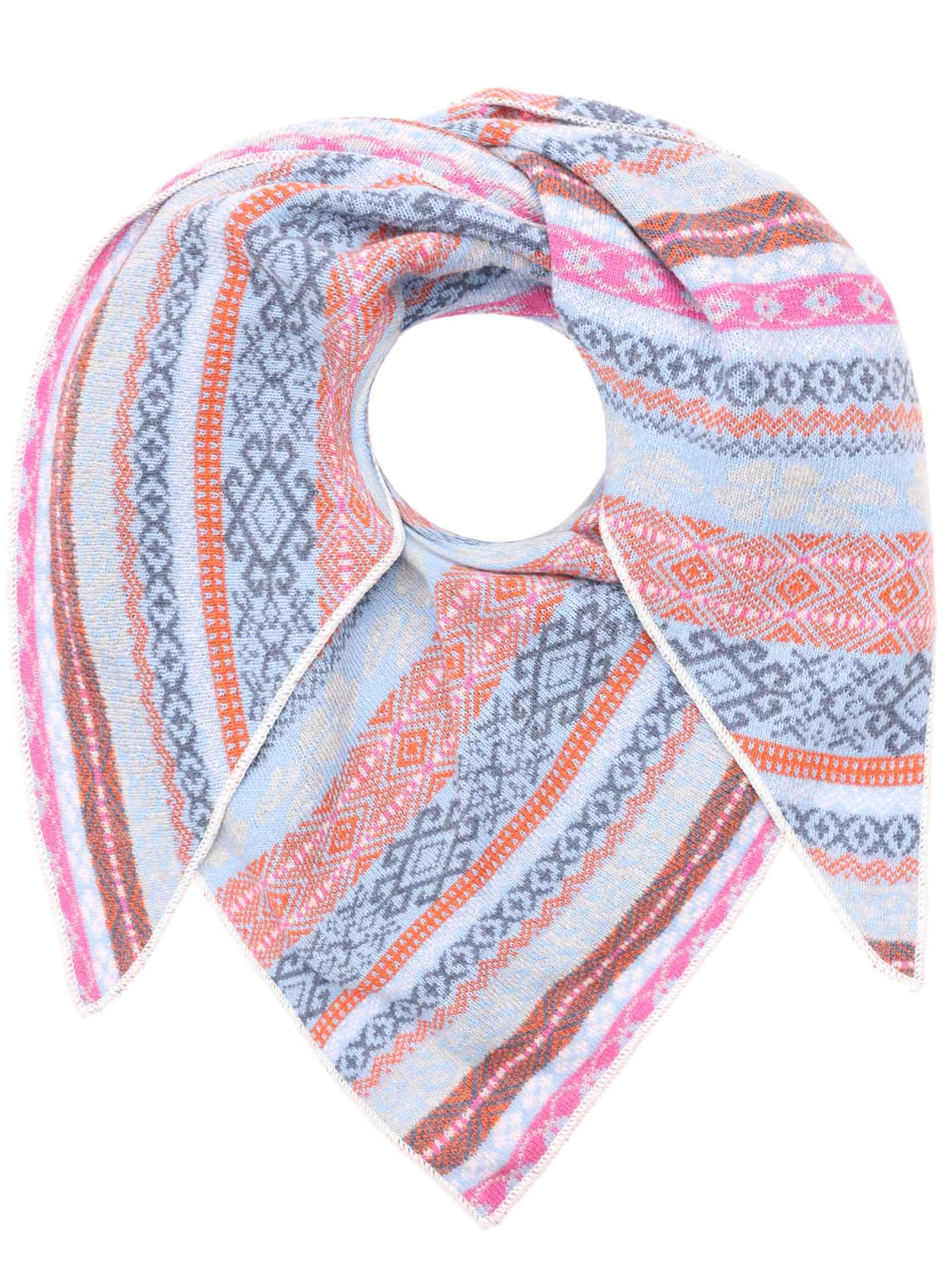 Zwillingsherz - Dreieckstuch "Oslo" Kaschmir - Orange