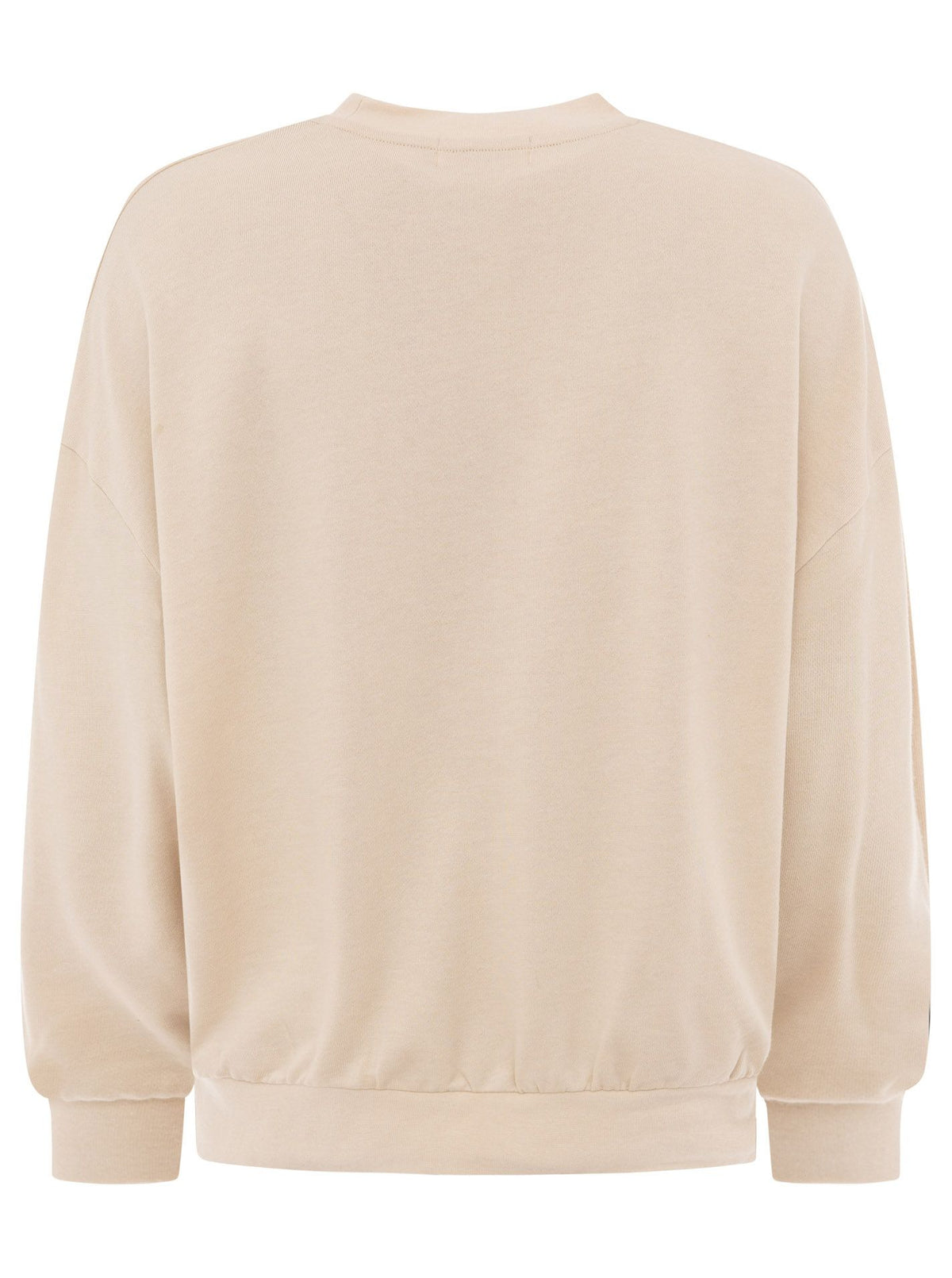 Zwillingsherz Sweatshirt mit Rundhals "Feel Good Club" - Beige
