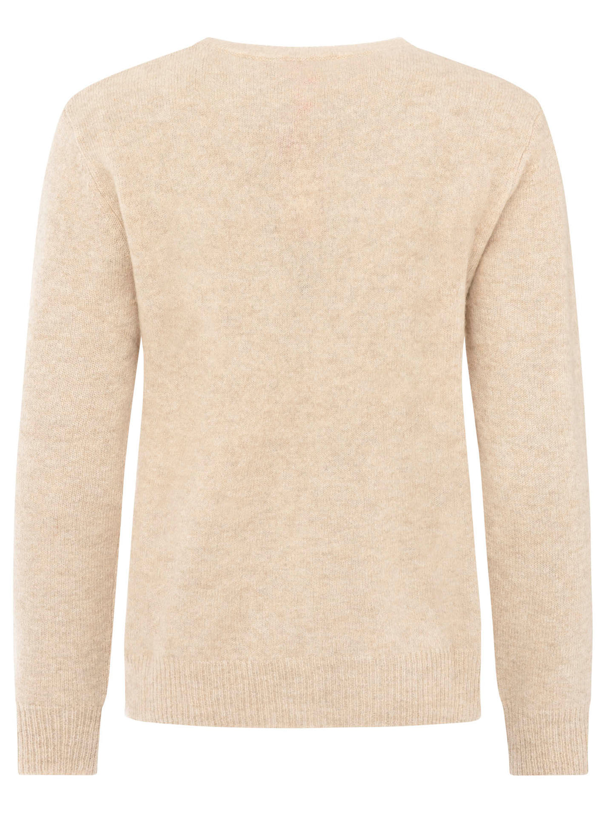 Zwillingsherz 100% Kaschmir Pullover Happy - Hellbeige