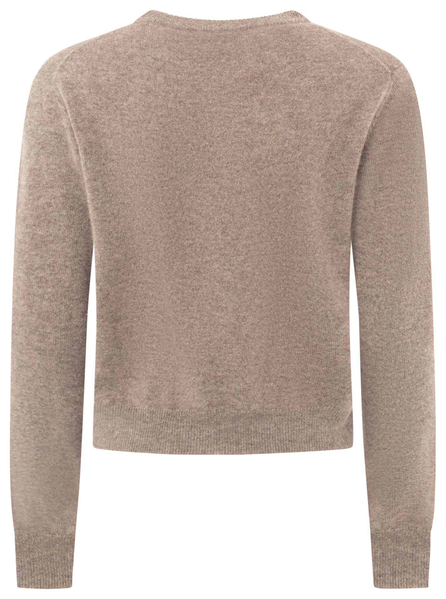 Zwillingsherz Kaschmir Strickjacke Perlmutt (100% Cashmere) - Taupe