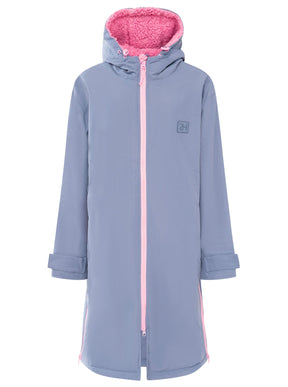 Zwillingsherz - Oversize Teddy Windjacke - Jeansblau