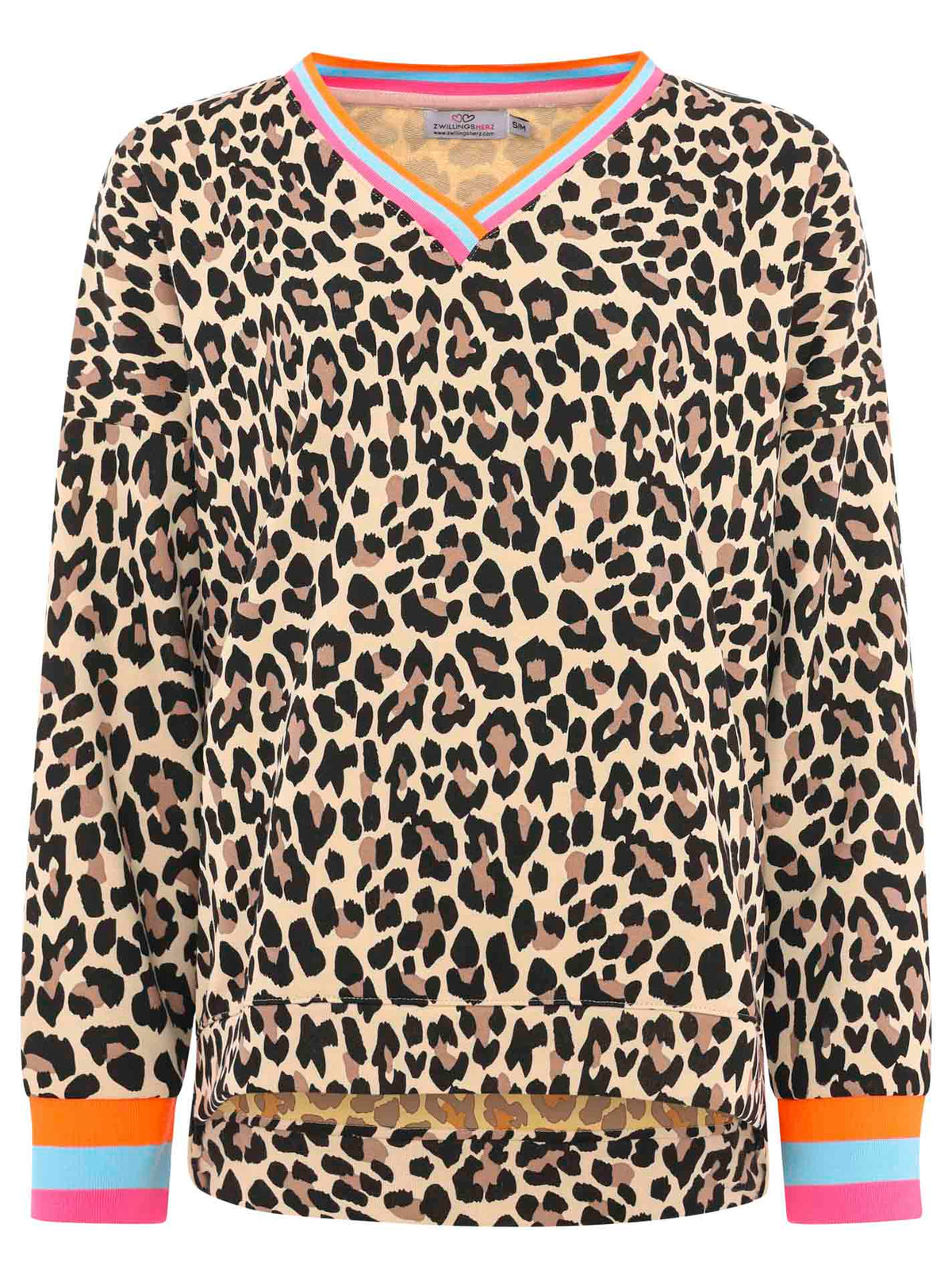 Zwillingsherz - Sweatshirt Leo - Beige/Pink