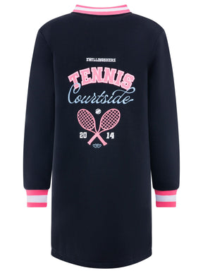 Zwillingsherz - Bombermantel "Courtside"- Navyblau