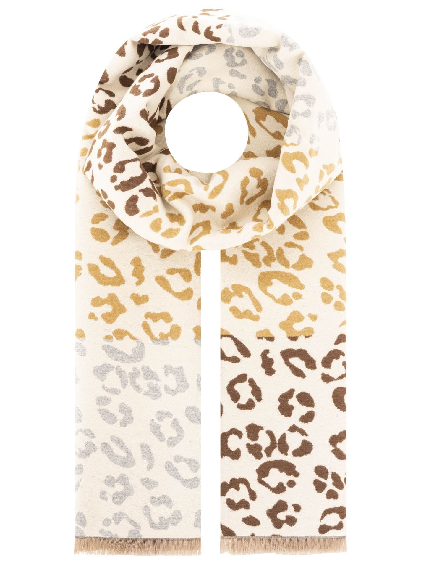 Zwillingsherz - Schal "Viskose Leo" - Beige