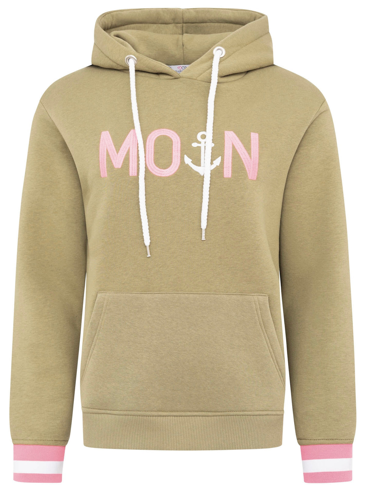 Zwillingsherz - „Moin“ Hoodie/Sweatshirt - Khaki/Olive