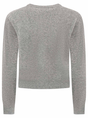 Zwillingsherz Kaschmir Strickjacke Perlmutt (100% Cashmere) - Mittelgrau
