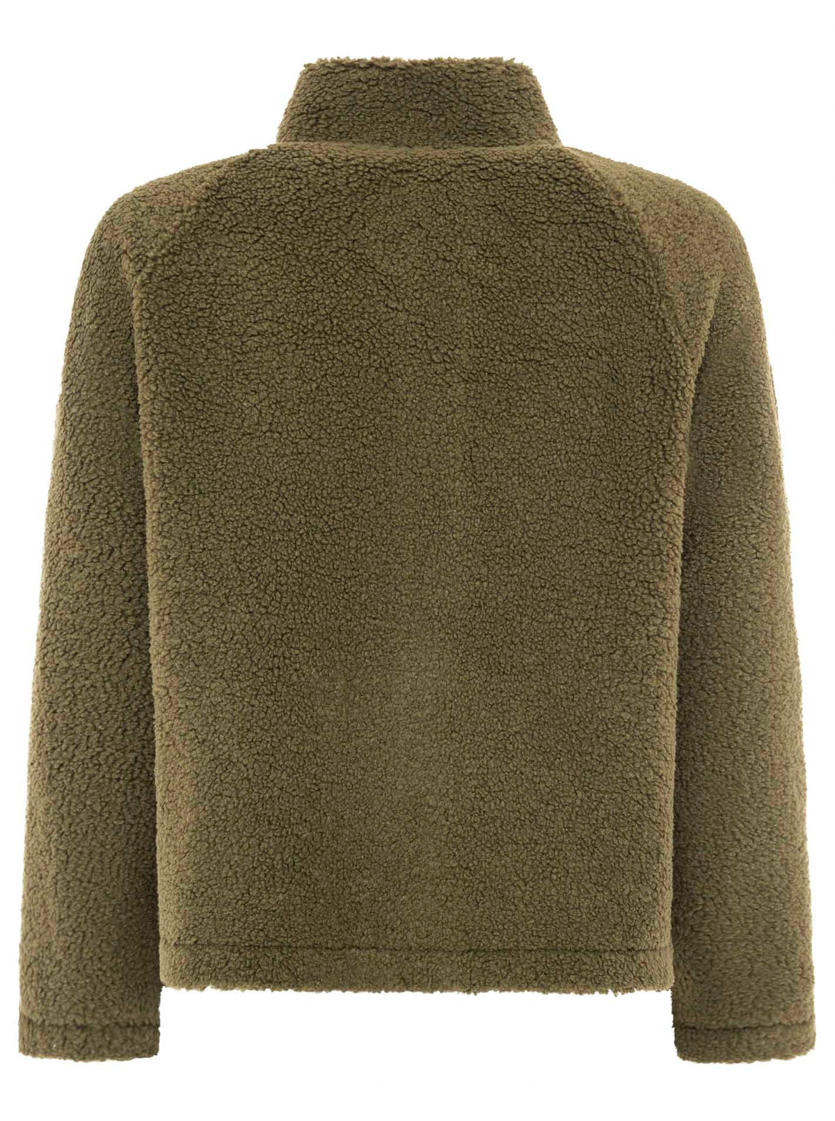 Zwillingsherz Teddy Fleece Jacke - Khaki