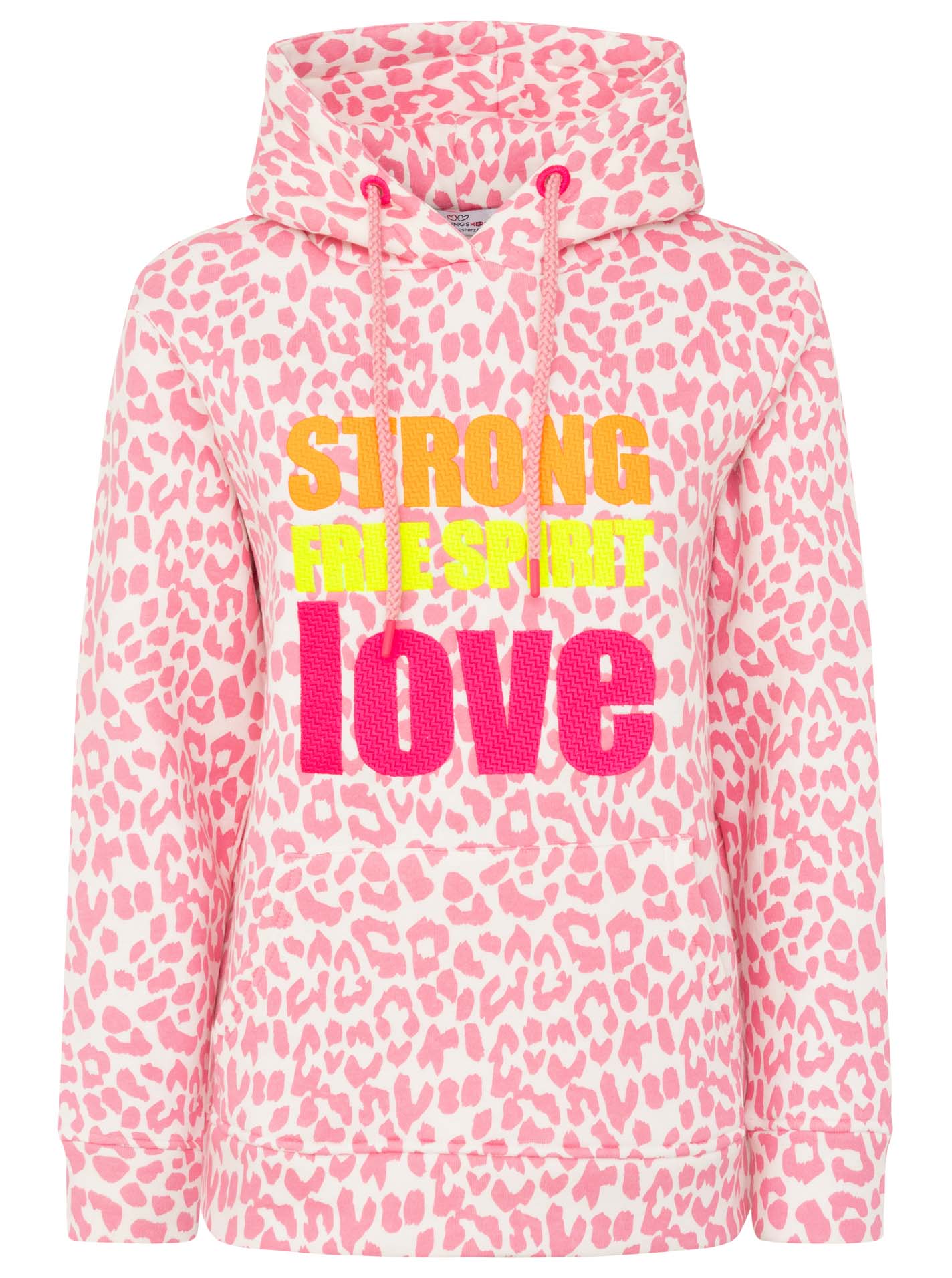 Zwillingsherz - Hoodie "Leo Wild Pastell" - Pink