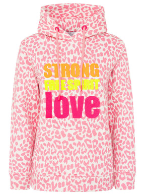 Zwillingsherz - Hoodie "Leo Wild Pastell" - Pink
