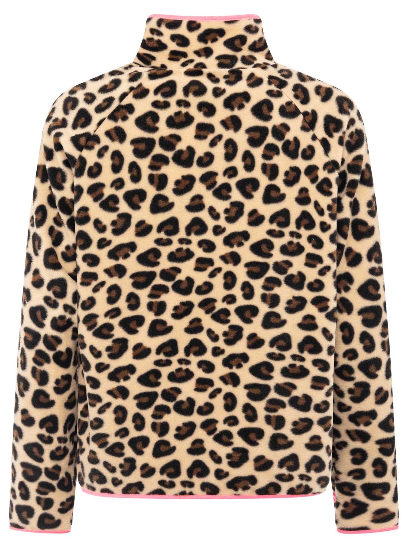 Zwillingsherz - Teddy Fleece Zipper "Leo" - Beige/Pink