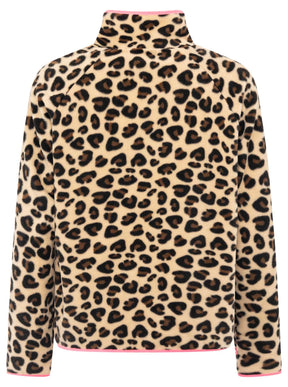 Zwillingsherz - Teddy Fleece Zipper "Leo" - Beige/Pink