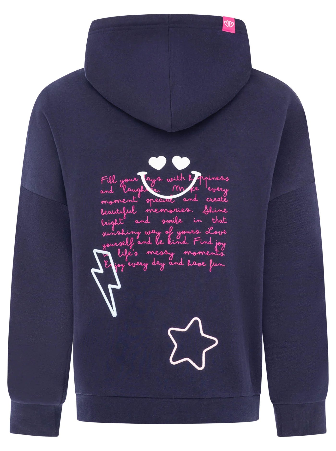 Zwillingsherz - Oversized Hoody "Shine Bright" - Marine