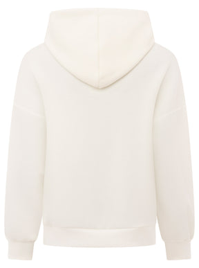 Zwillingsherz - Stilvoller Hoodie "Have a nice Day" - Weiß (Super Sale keine Retoure)