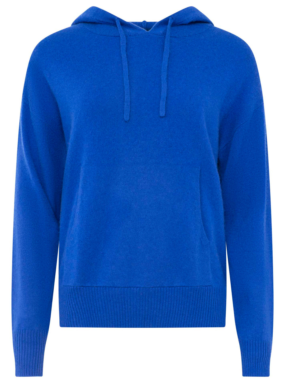 Zwillingsherz 100% Kaschmir Hoodie - Royalblau