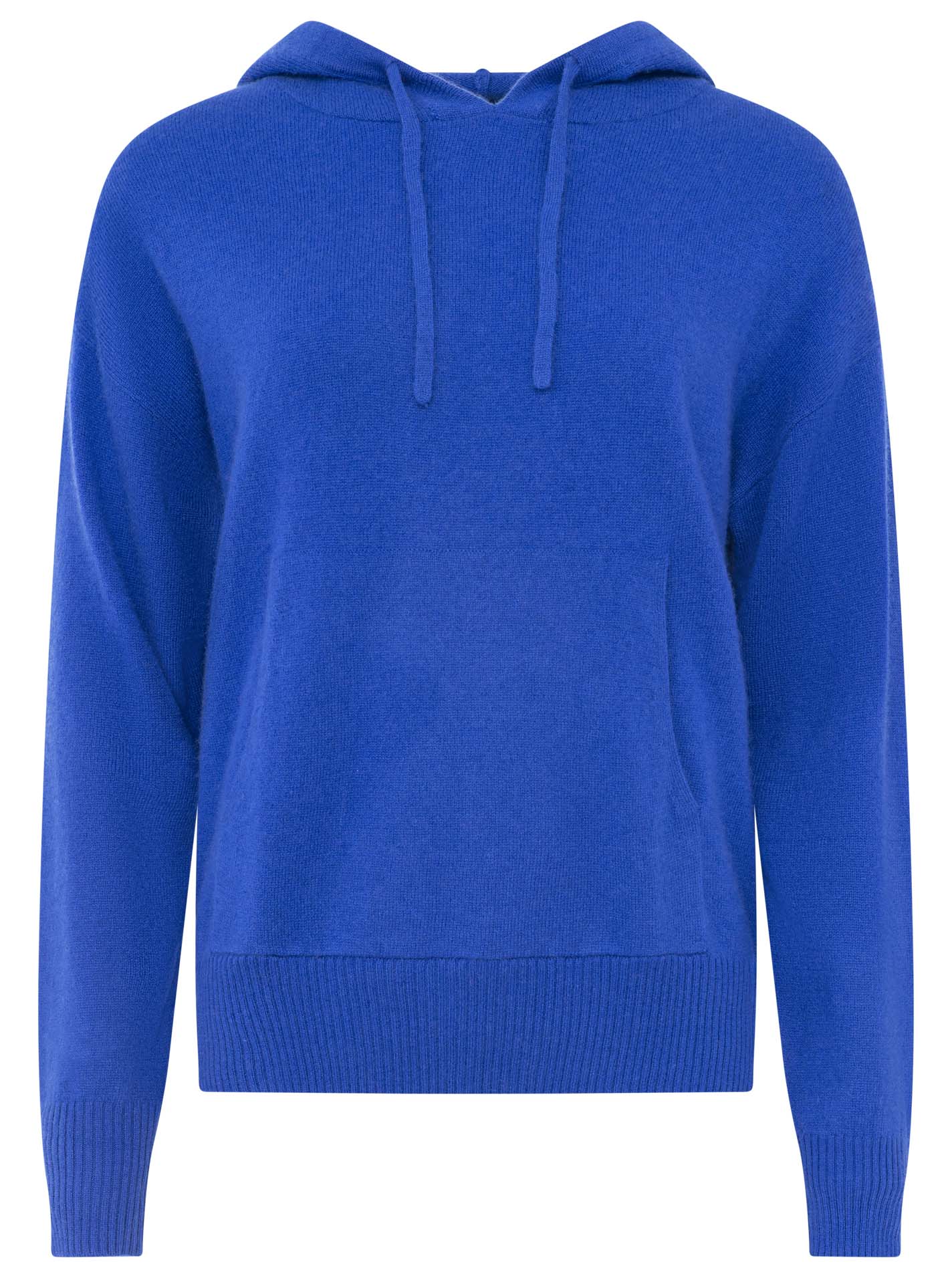 Zwillingsherz 100% Kaschmir Hoodie - Royalblau