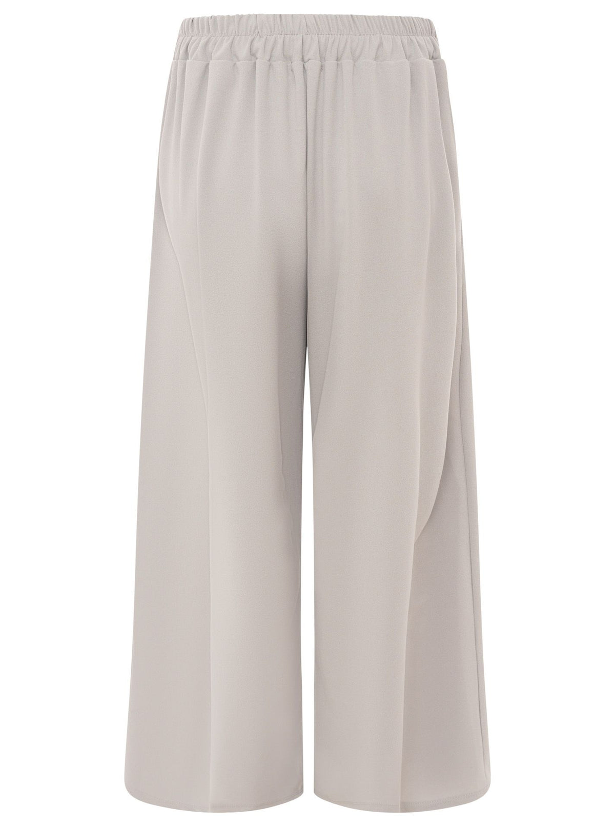 Zwillingsherz Oversize Stoffhose "Bundfalte" - Hellgrau