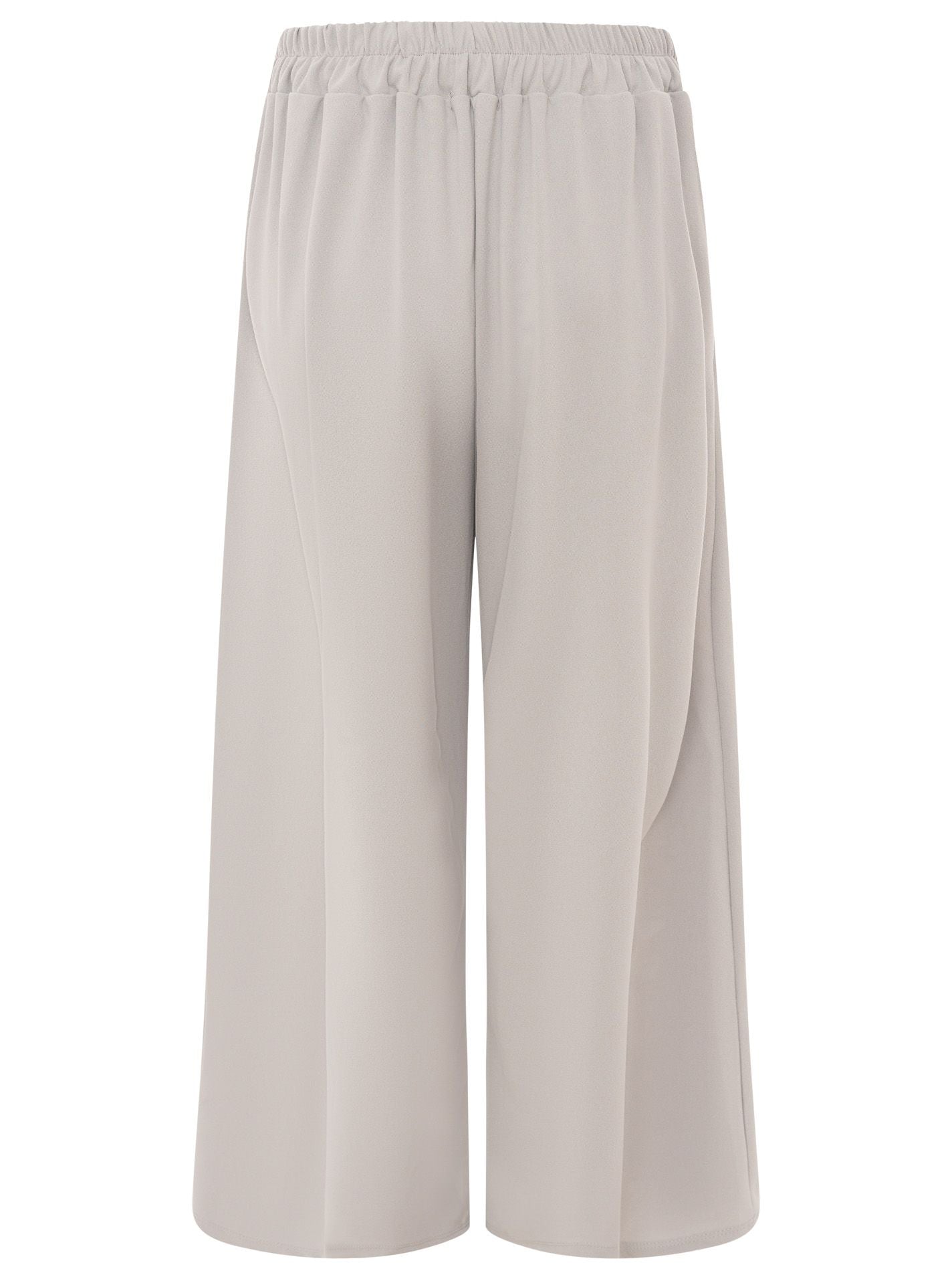 Zwillingsherz Oversize Stoffhose "Bundfalte" - Hellgrau