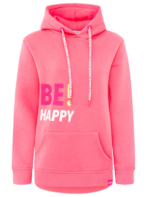 Zwillingsherz - Hoodie "Be Happy" - Pink