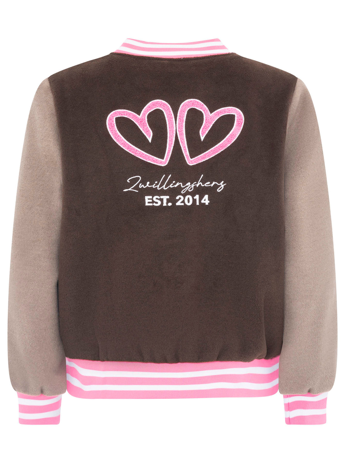 Zwillingsherz - Bomberjacke "College" - Braun