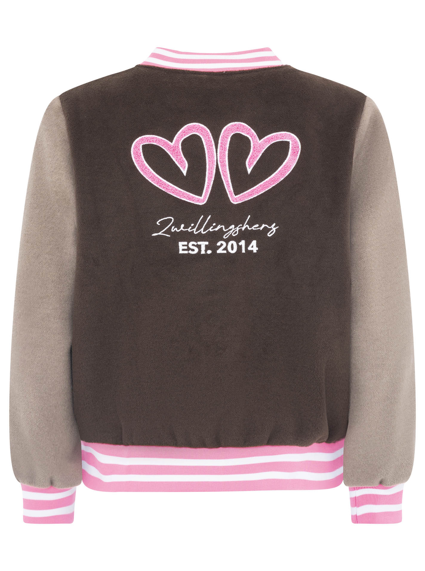 Zwillingsherz - Bomberjacke "College" - Braun