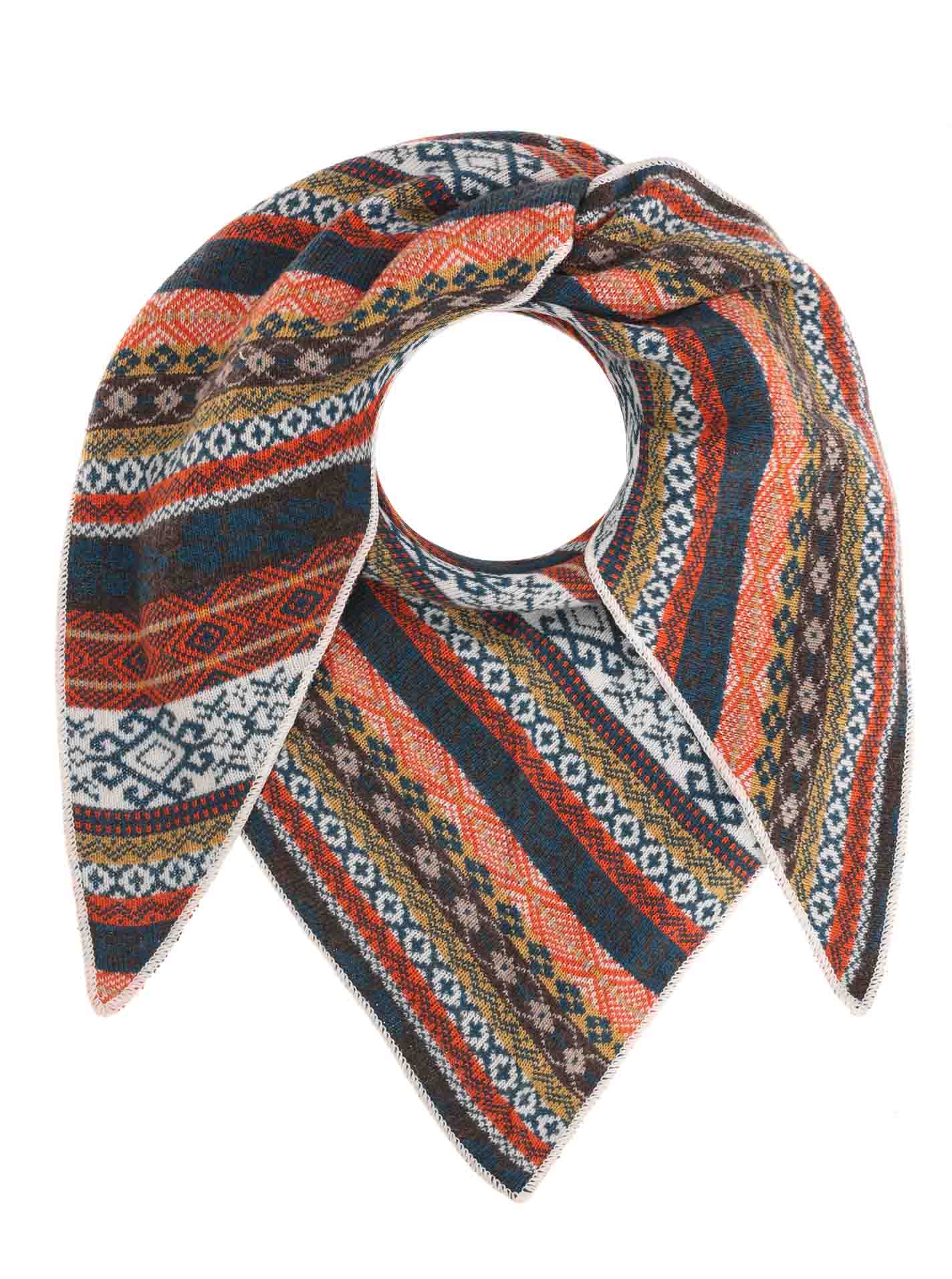 Zwillingsherz - Dreieckstuch "Oslo" Kaschmir - Petrol