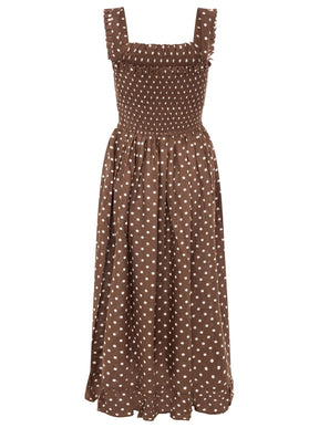 Zwillingsherz - Kleid "Classic Dots" - Braun