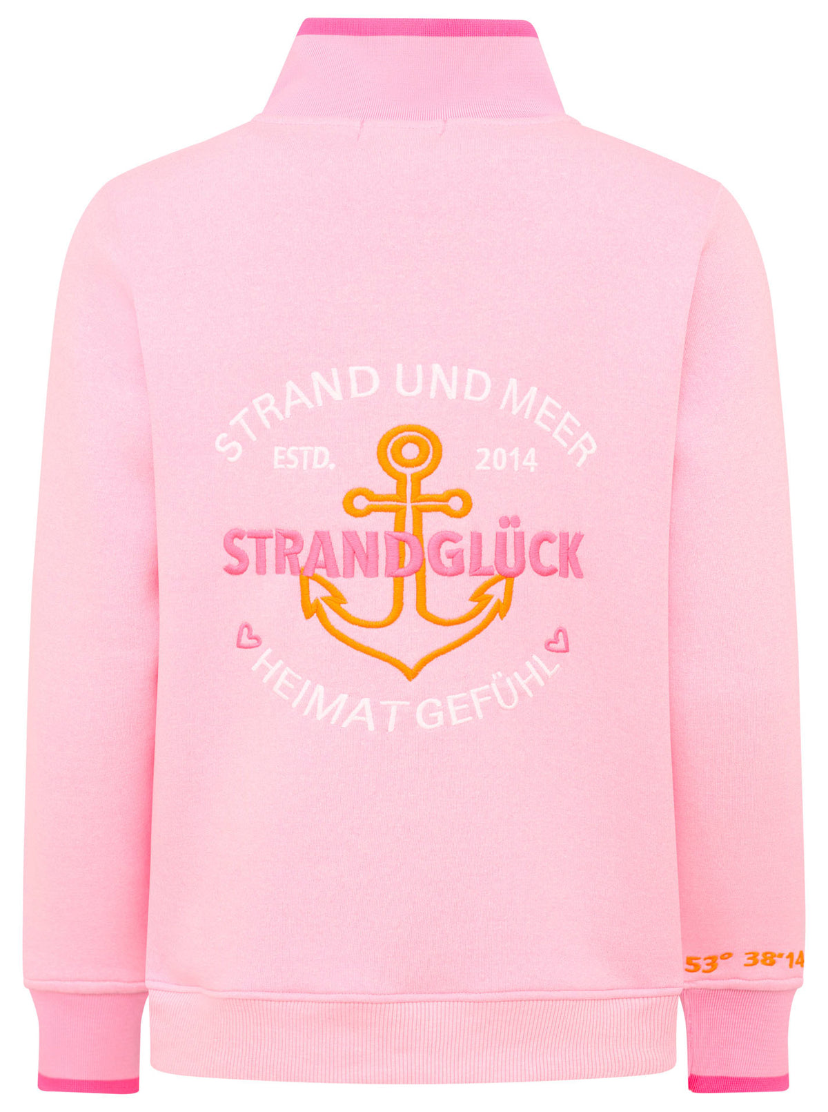 Zwillingsherz - Troyer „Strandglück Zipper" - Pink