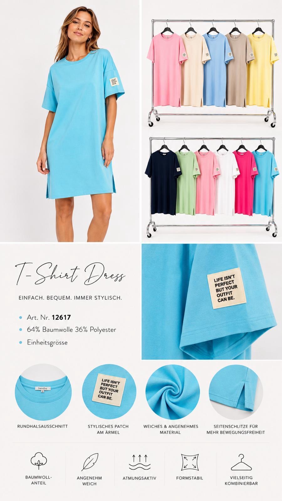 Sweatkleid - 'Life isn’t perfect but your Outfit'︎