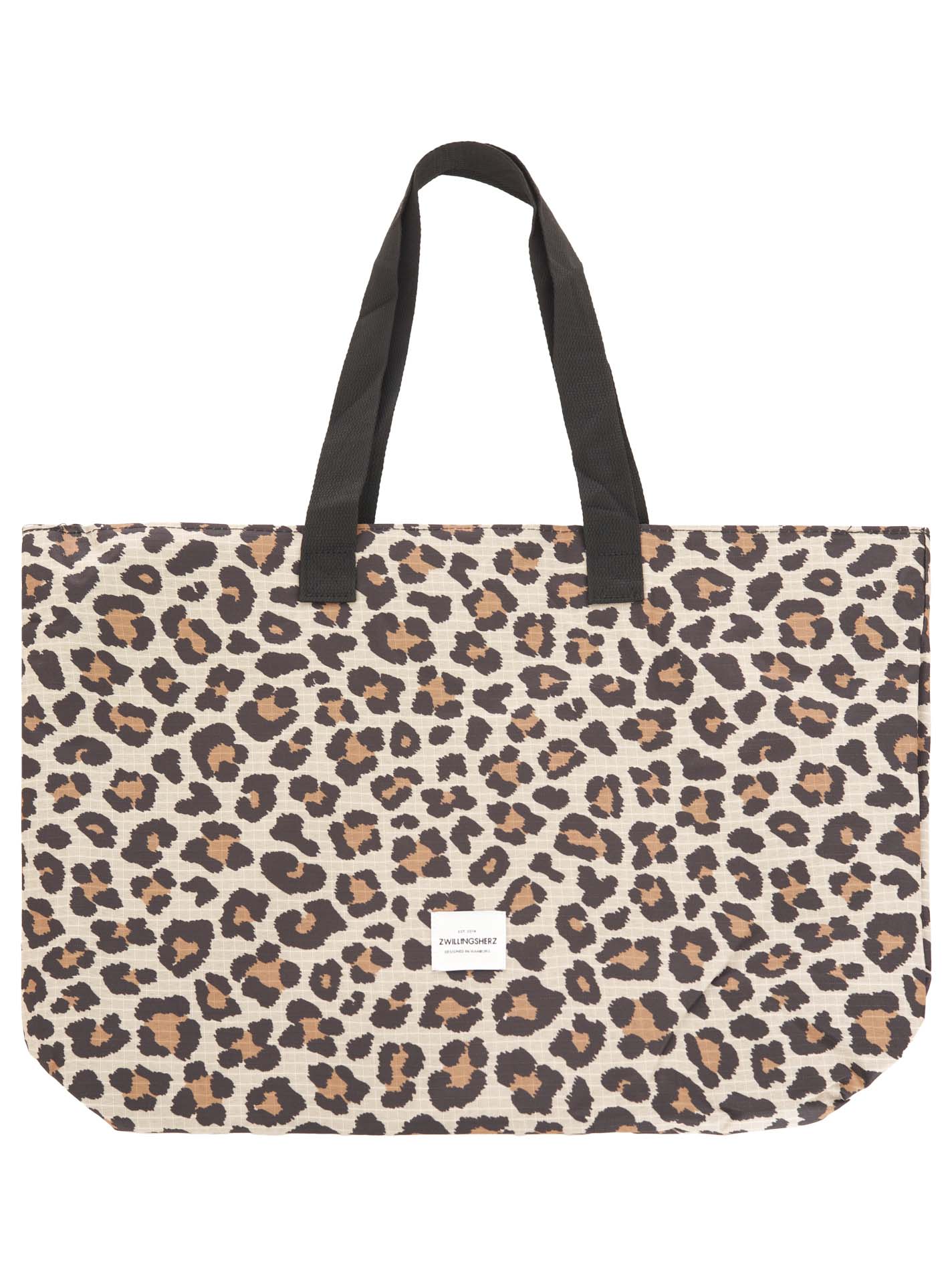 Zwillingsherz - XXL Shopper Tasche Leo - Beige