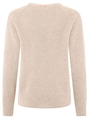 Zwillingsherz Kaschmir / Cashmere Pullover - Beige