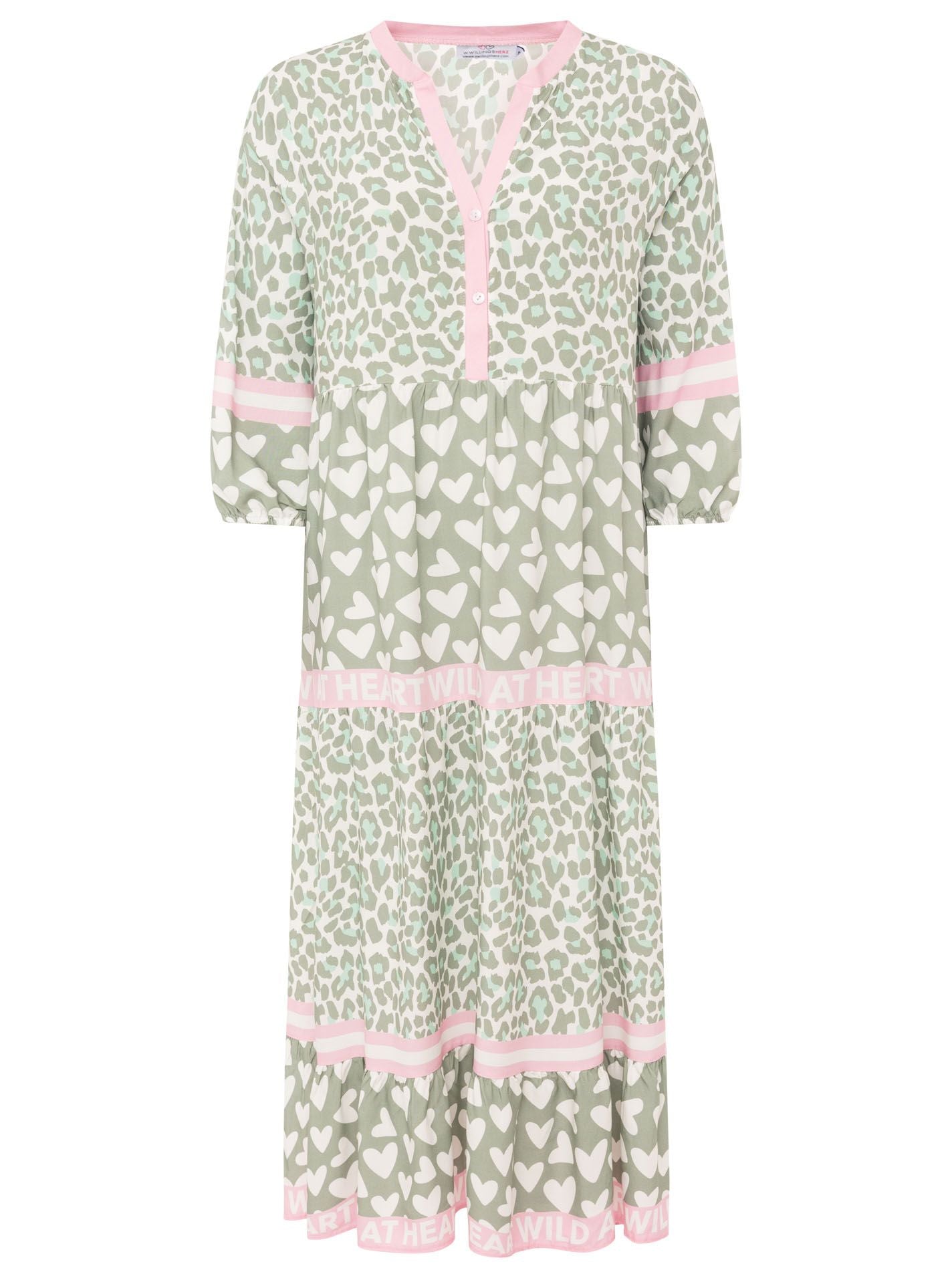 Zwillingsherz - Maxikleid Leo Love - Salbei