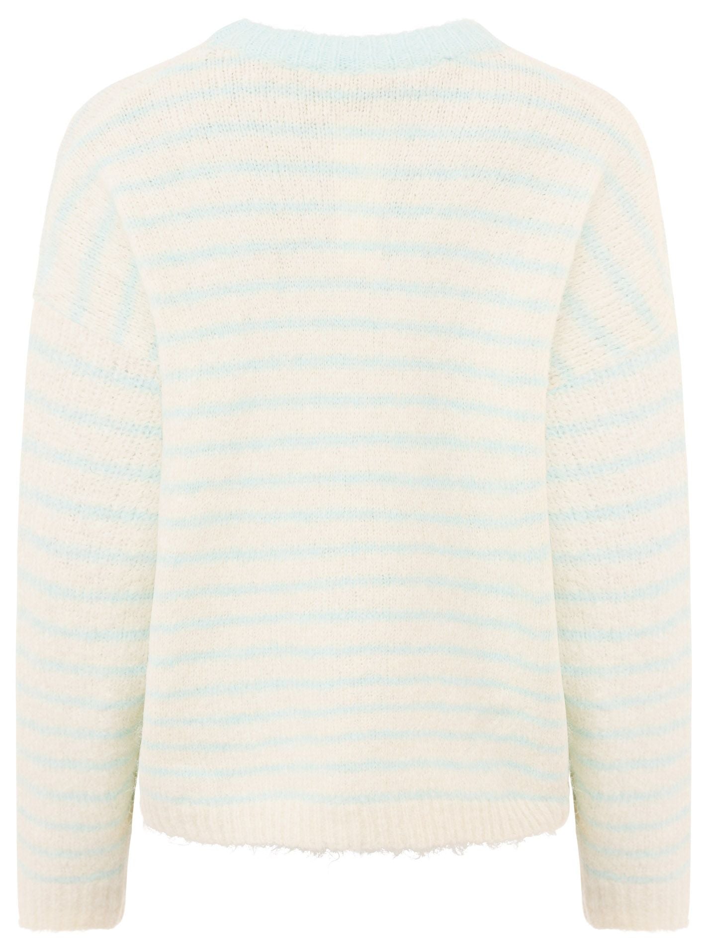 Zwillingsherz Pullover mit Streifen Dolce Vita - Hellblau  (Super Sale keine Retoure)