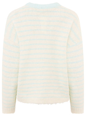 Zwillingsherz Pullover mit Streifen Dolce Vita - Hellblau  (Super Sale keine Retoure)