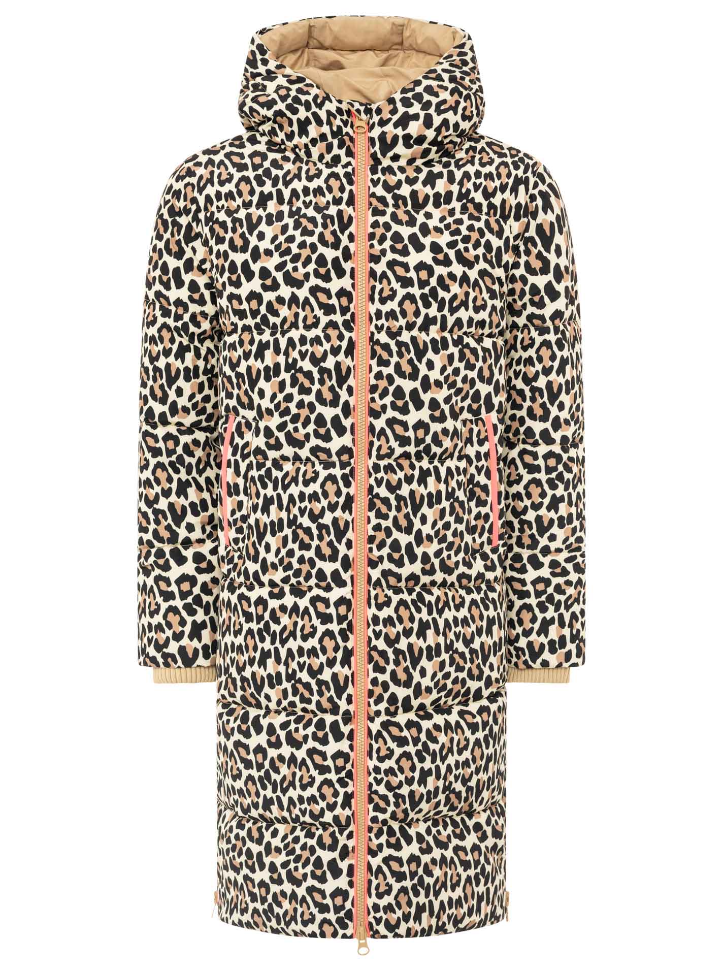 Zwillingsherz - Steppmantel / Steppjacke "Leo" - Beige/Orange