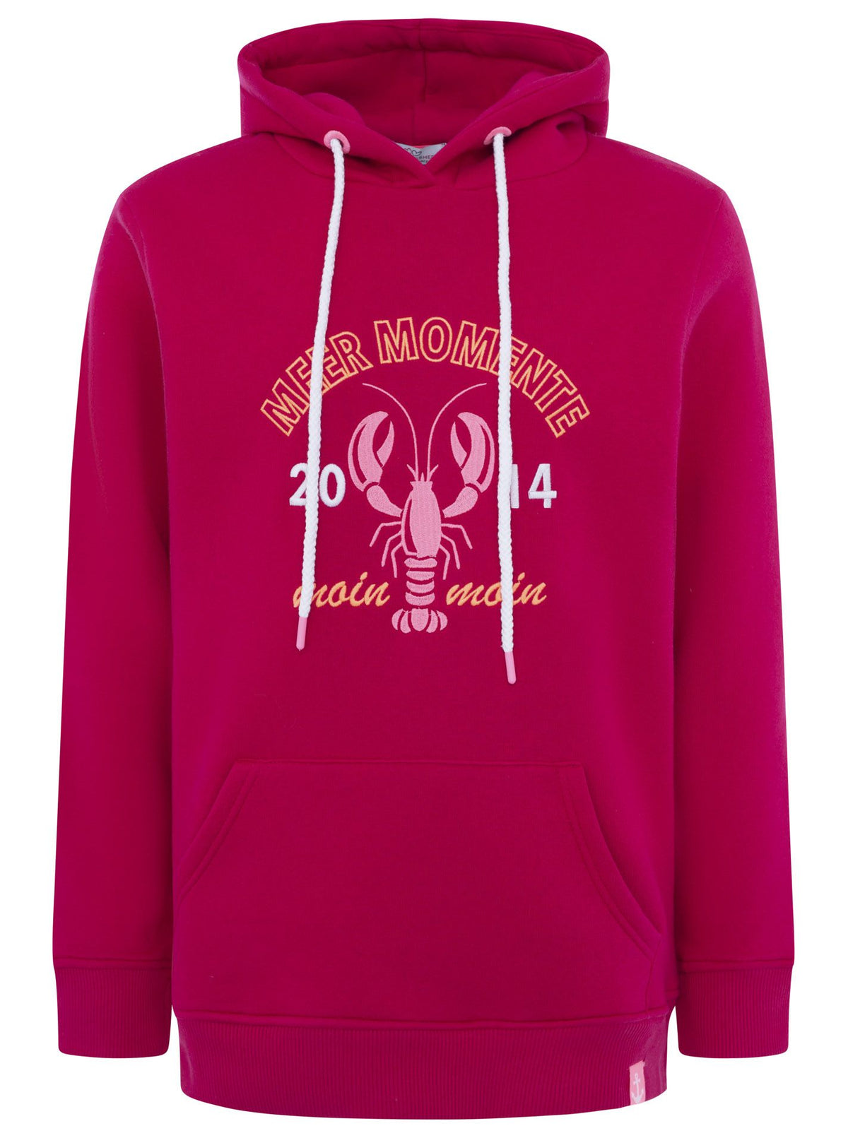 Zwillingsherz - Hoodie "Meer Momente Moin" - Weinrot