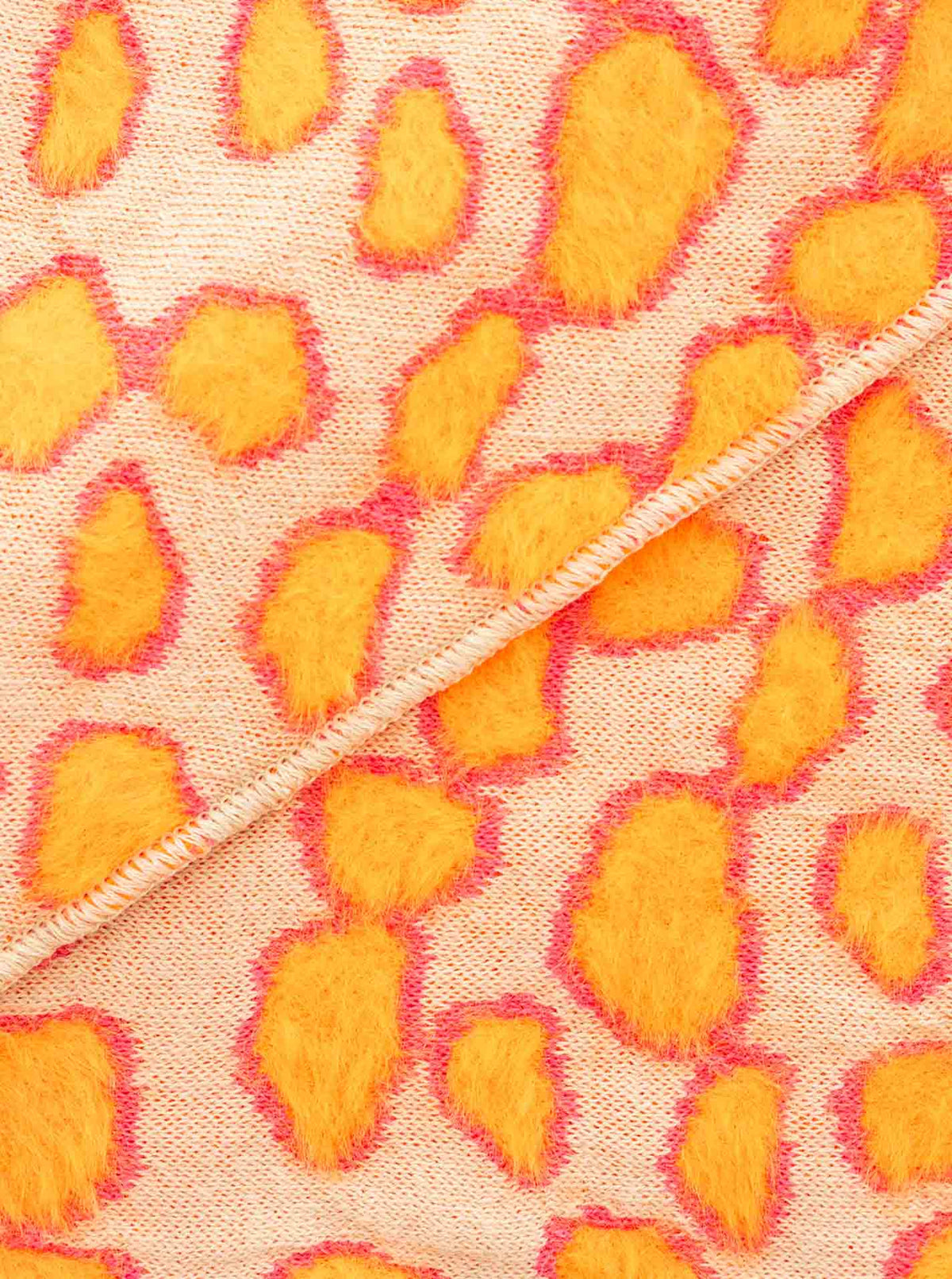 Zwillingsherz - Dreieckstuch BW "Neon Dots" - Neonorange