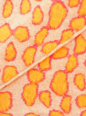 Zwillingsherz - Dreieckstuch BW "Neon Dots" - Neonorange