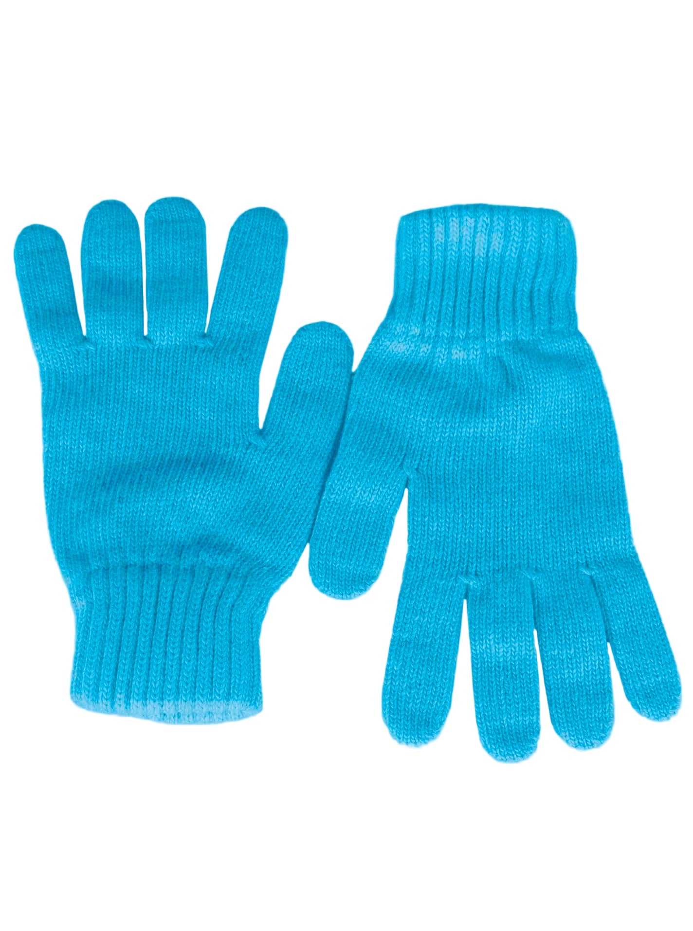 Zwillingsherz - Woll Handschuhe mit Kaschmir - Türkis