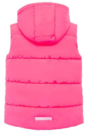 Zwillingsherz - Steppweste kurz Strandglück - Neonpink