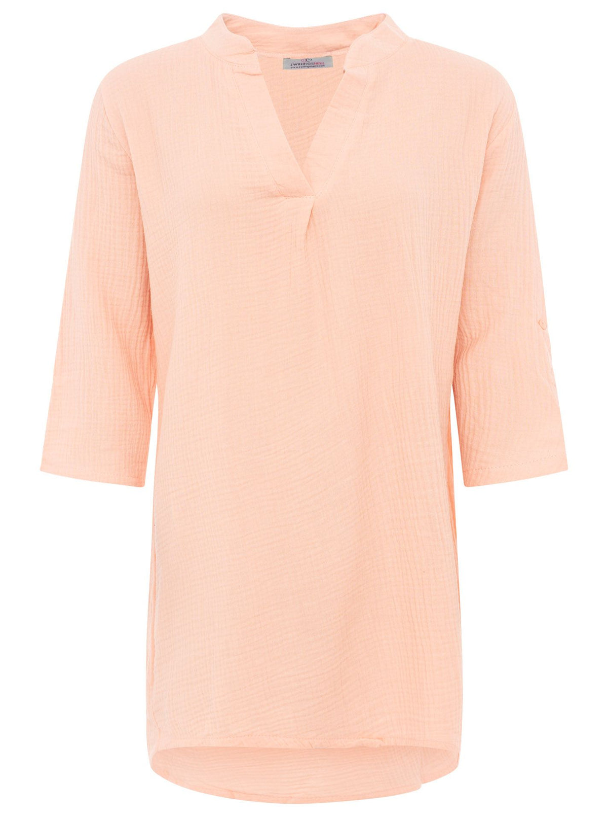 Zwillingsherz - Musselin Tunika/Kleid - Apricot
