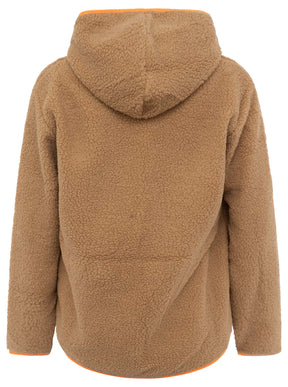 Zwillingsherz - Teddy Hoodie "ZH" - Taupe