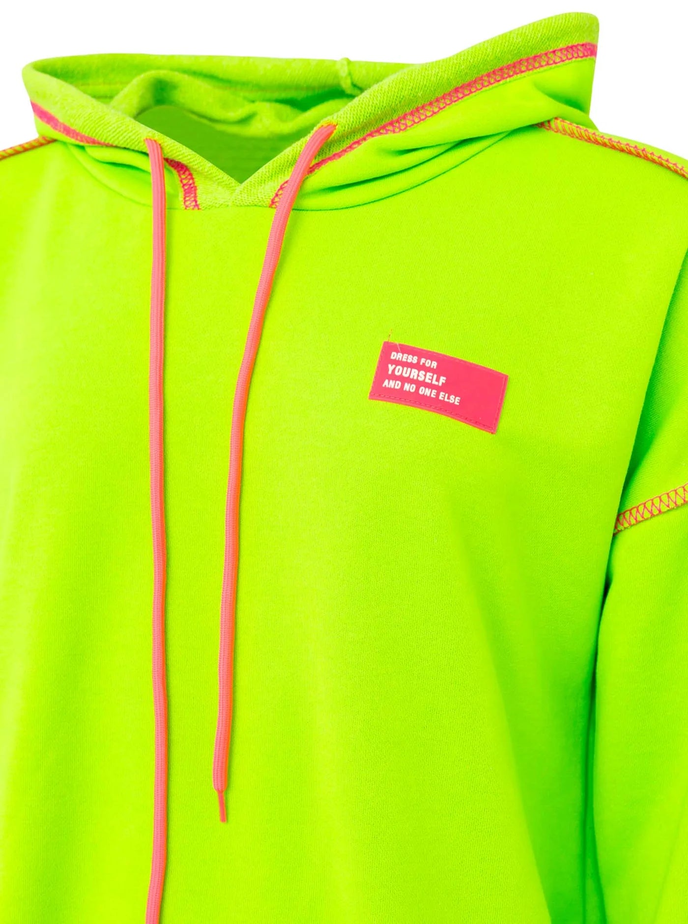 Zwillingsherz Hoodie "Neon Streifen" - Grün