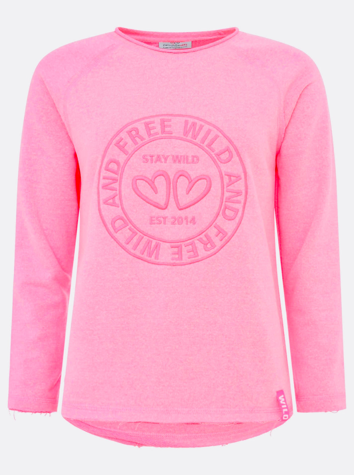 Zwillingsherz Leo Sweatshirt/Pullover - Wild & Free - Pink