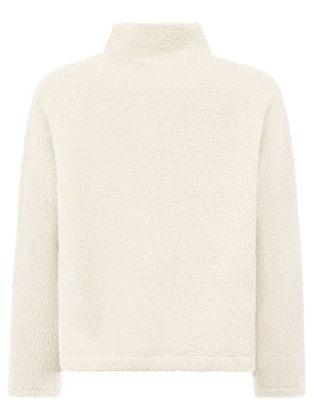 Zwillingsherz Teddy Fleece Jacke - Creme