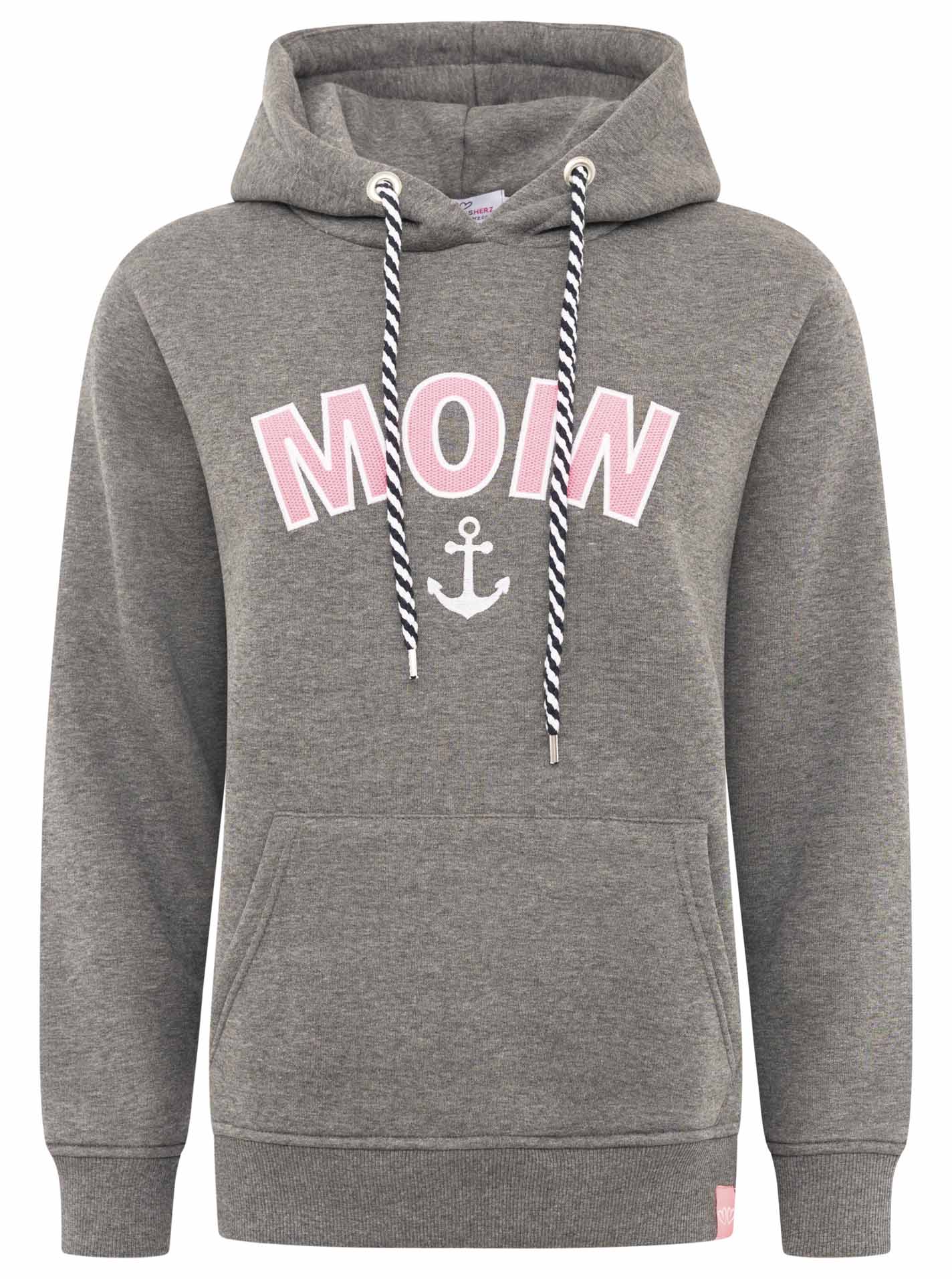Zwillingsherz - Moin Hoodie/Sweatshirt Anker - Dunkelgrau